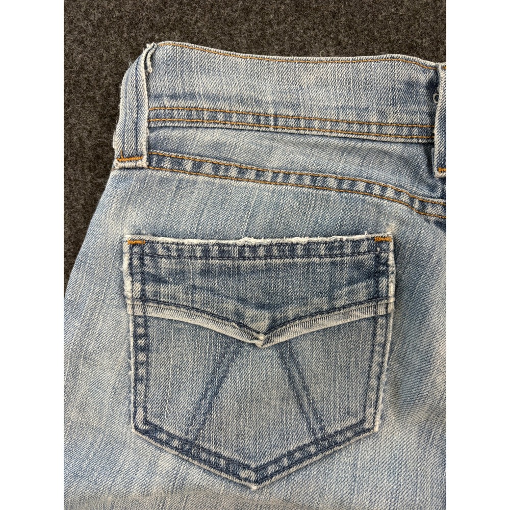 Levi's Womens Low Rise Flare Jeans Light Wash Stretch Denim Size 7M Y2K - Picture 9 of 10